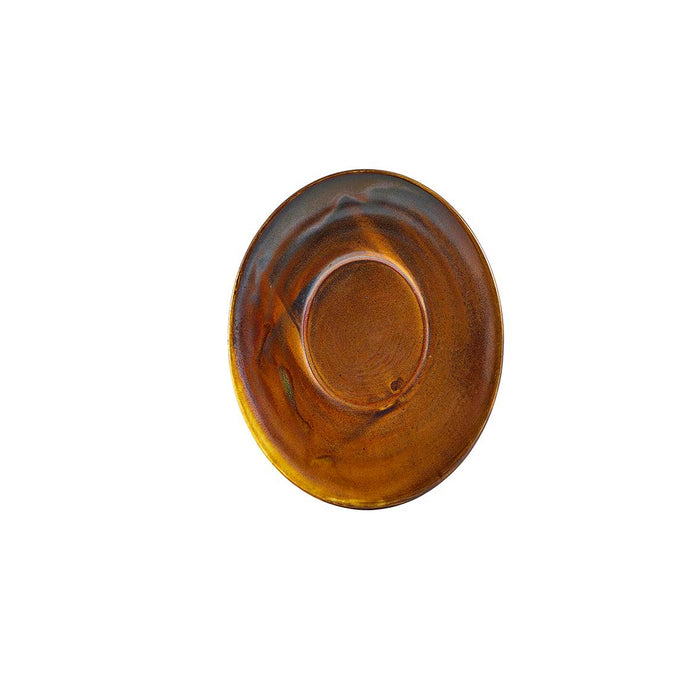 Terra Porcelain Rustic Copper Saucer 11.5cm & 14cm (6)