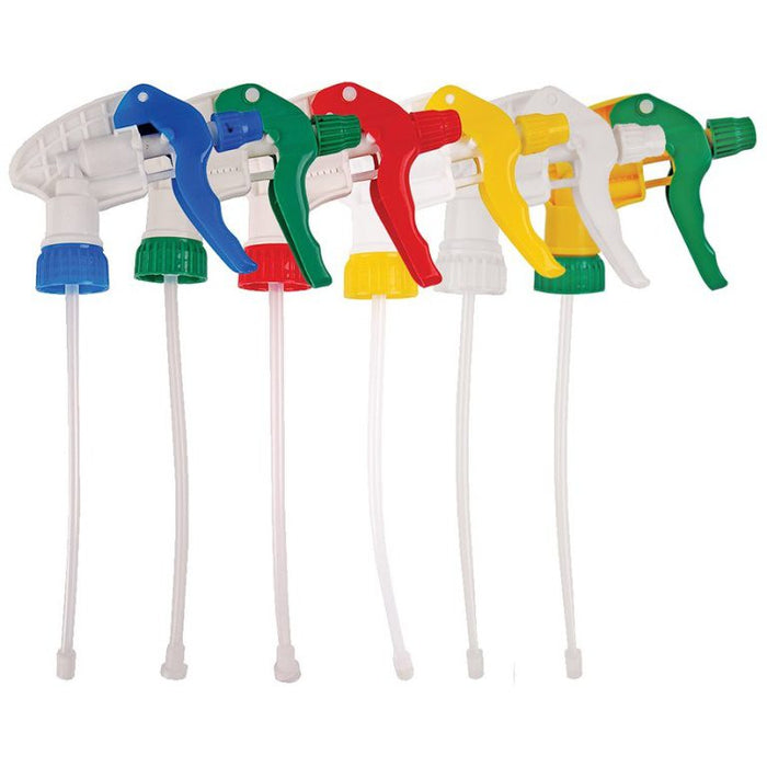 Colour Coded Adjustable Trigger Spray Heads (Various Colours) and Refill Bottles