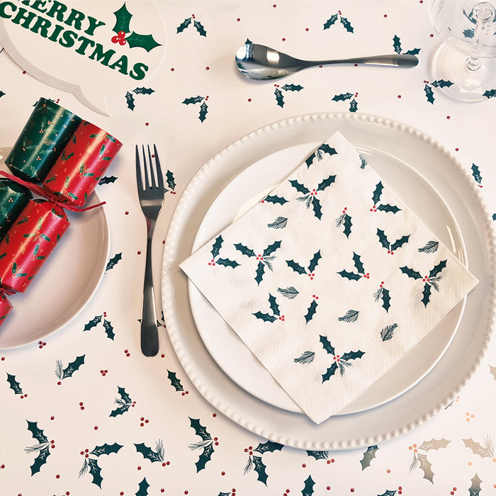 Jolly Holly Design Christmas Tableware