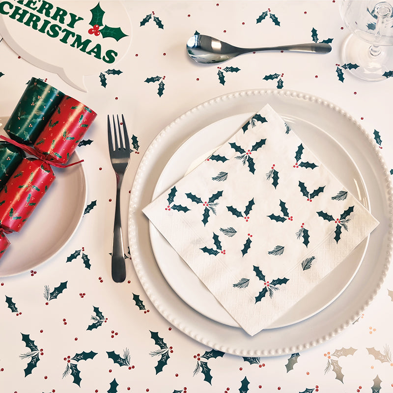 Jolly Holly Design Christmas Tableware