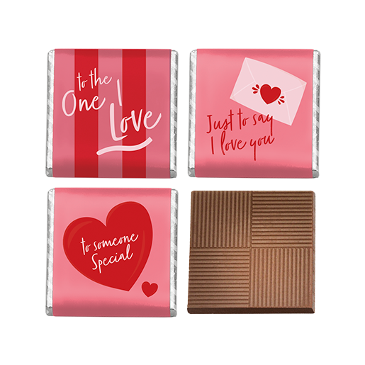 'To The One I Love' Milk Neopolitan Chocolates