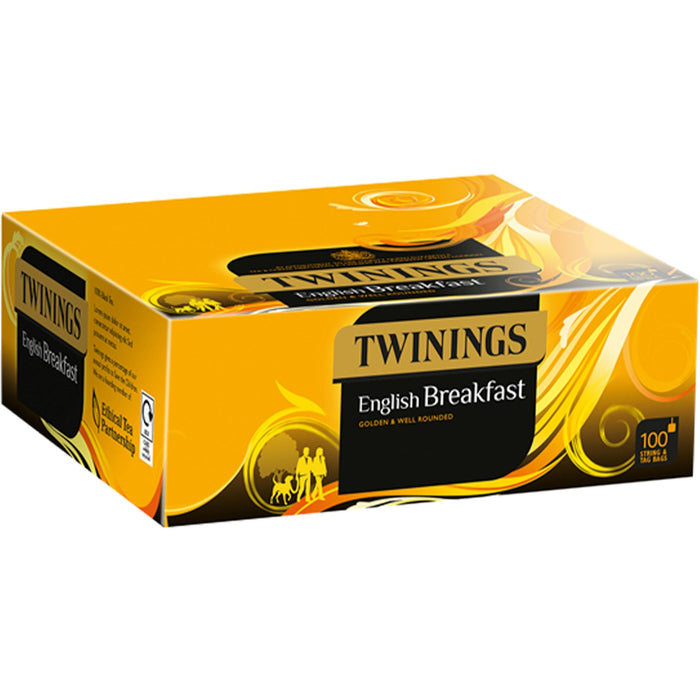 Twinings English Breakfast String & Tagged Tea Bags