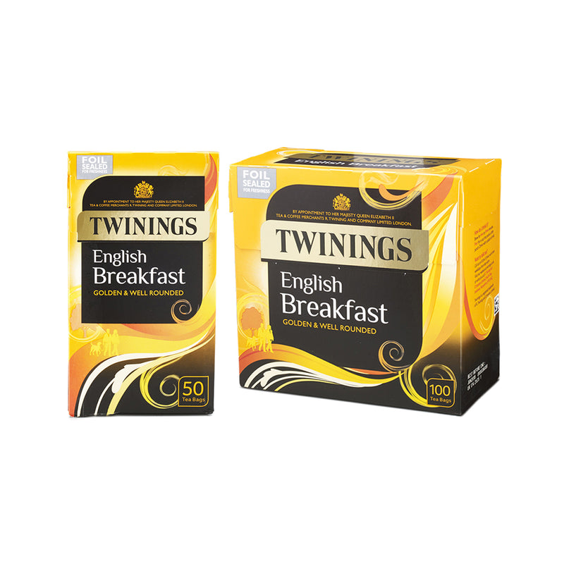 Twinings English Breakfast Enveloped Tea Bags 50's and 300's