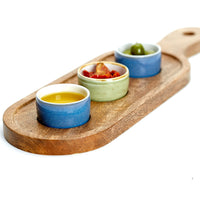 Sango Java Dip Boards and Pots (2 Board sizes and Various Pot Colours)