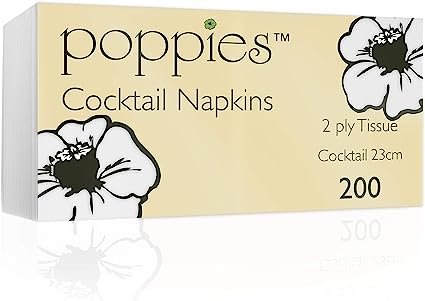 Cocktail Napkin 25x25cm 2ply 1/4 Fold (Pack of 4000) White