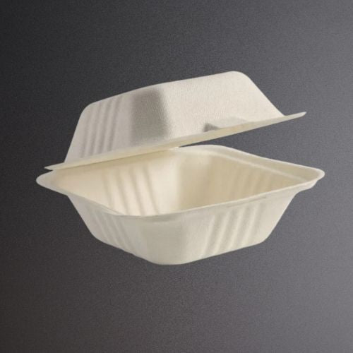 Bagasse Burger Box 6" (400)