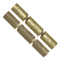 Gold Snowy Days Christmas Crackers 50 x 12"