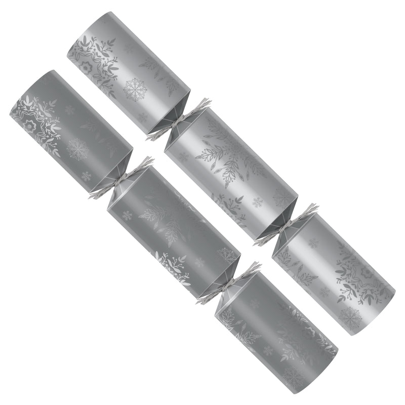 Silver Snowy Days Christmas Crackers 50 x 12"