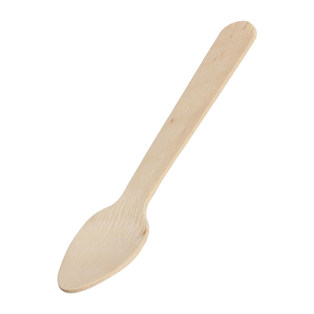 UKCS Compostable Wooden Teaspoons (Pack of 100)