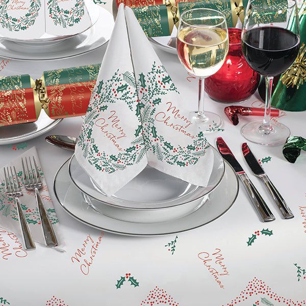 Festive Foliage Design Christmas Tableware