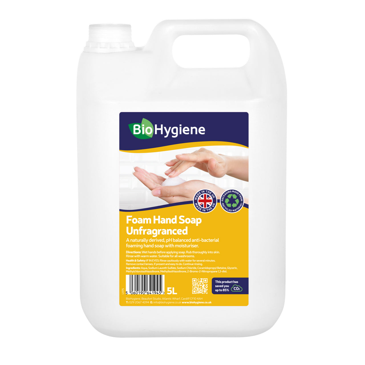 Antibac Liquid Foam Hand Soap Fragranced Unfragranced Luxury 2X5 Litre