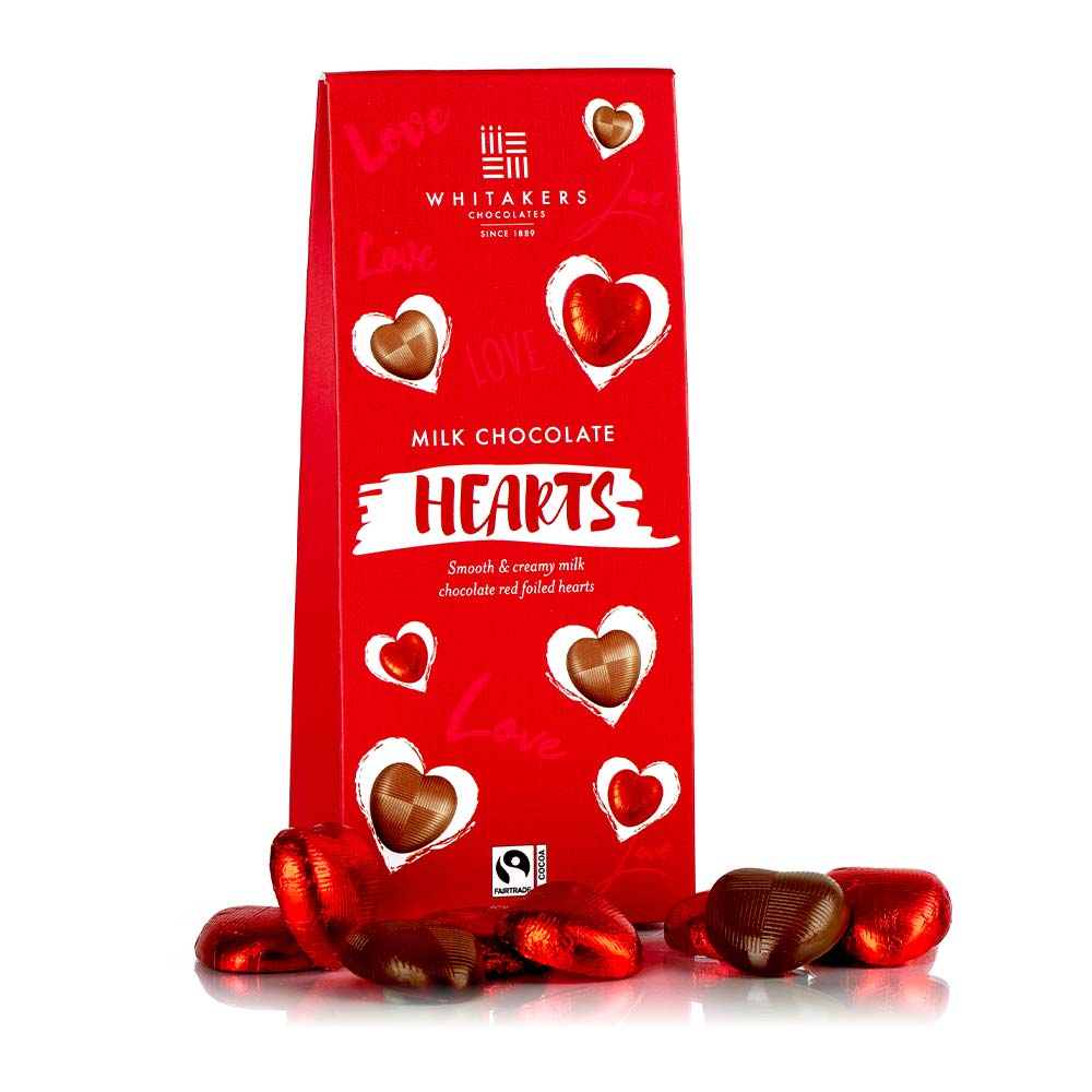 Valentines Milk Chocolates Hearts Gift Box Set (125g/21Pcs)