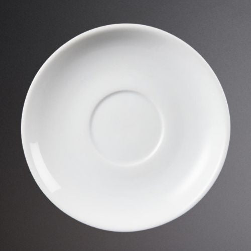Olympia Whiteware Stacking Saucers (Pack of 12) CB468
