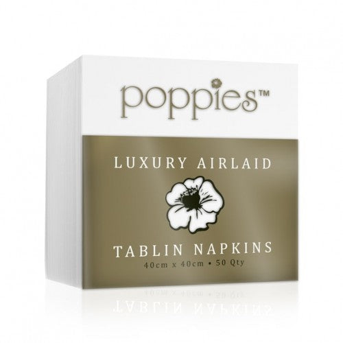 Poppies Europe Airlaid 40cm Napkins 500's (8 Fold)