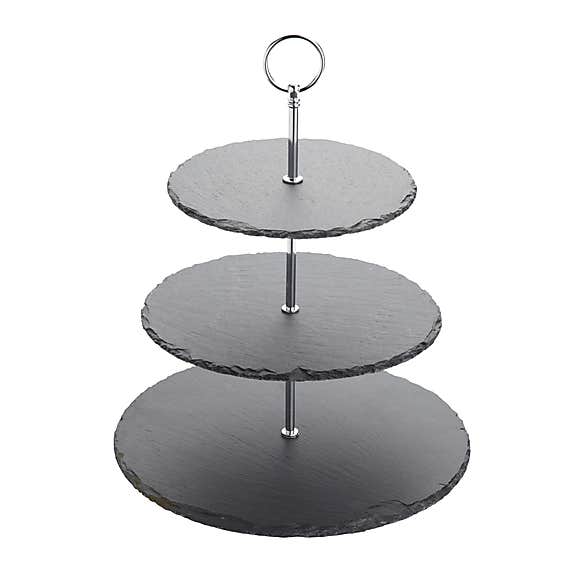 Three Tier Slate Serving Set - Cake Stand or Cheese Stand