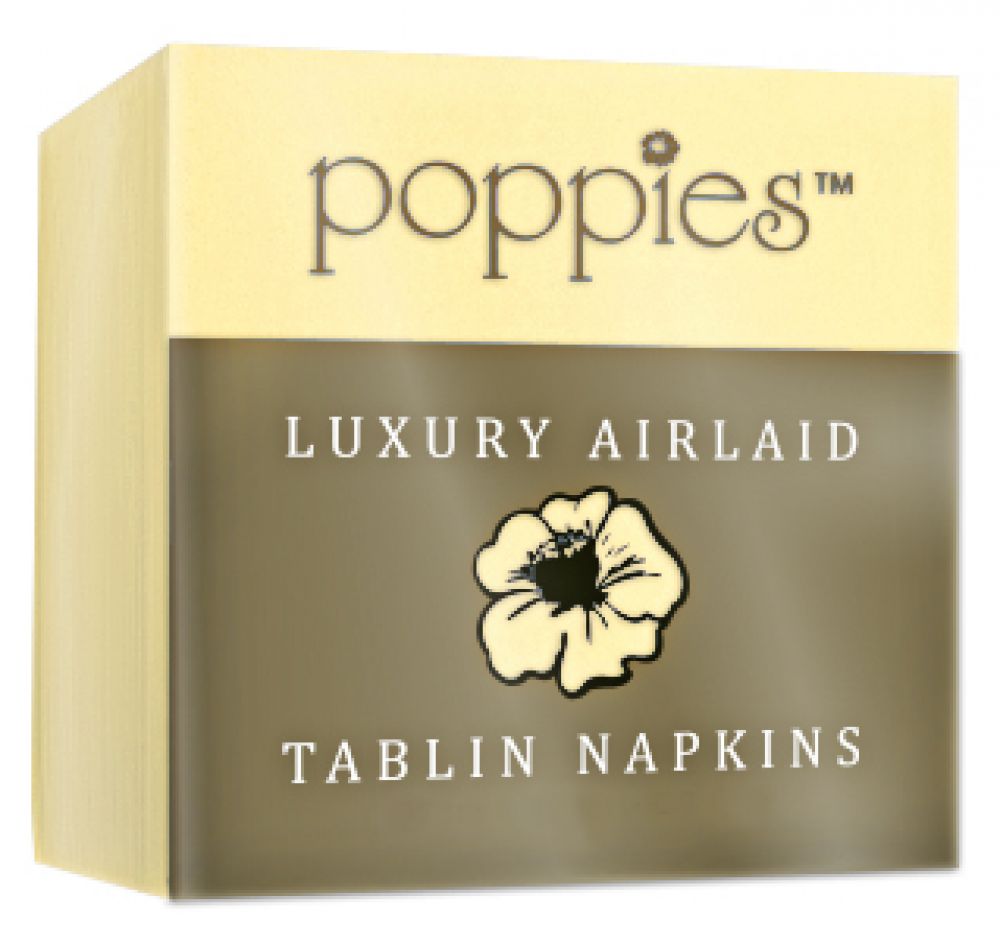Poppies Europe Airlaid 40cm Napkins 500's (8 Fold)