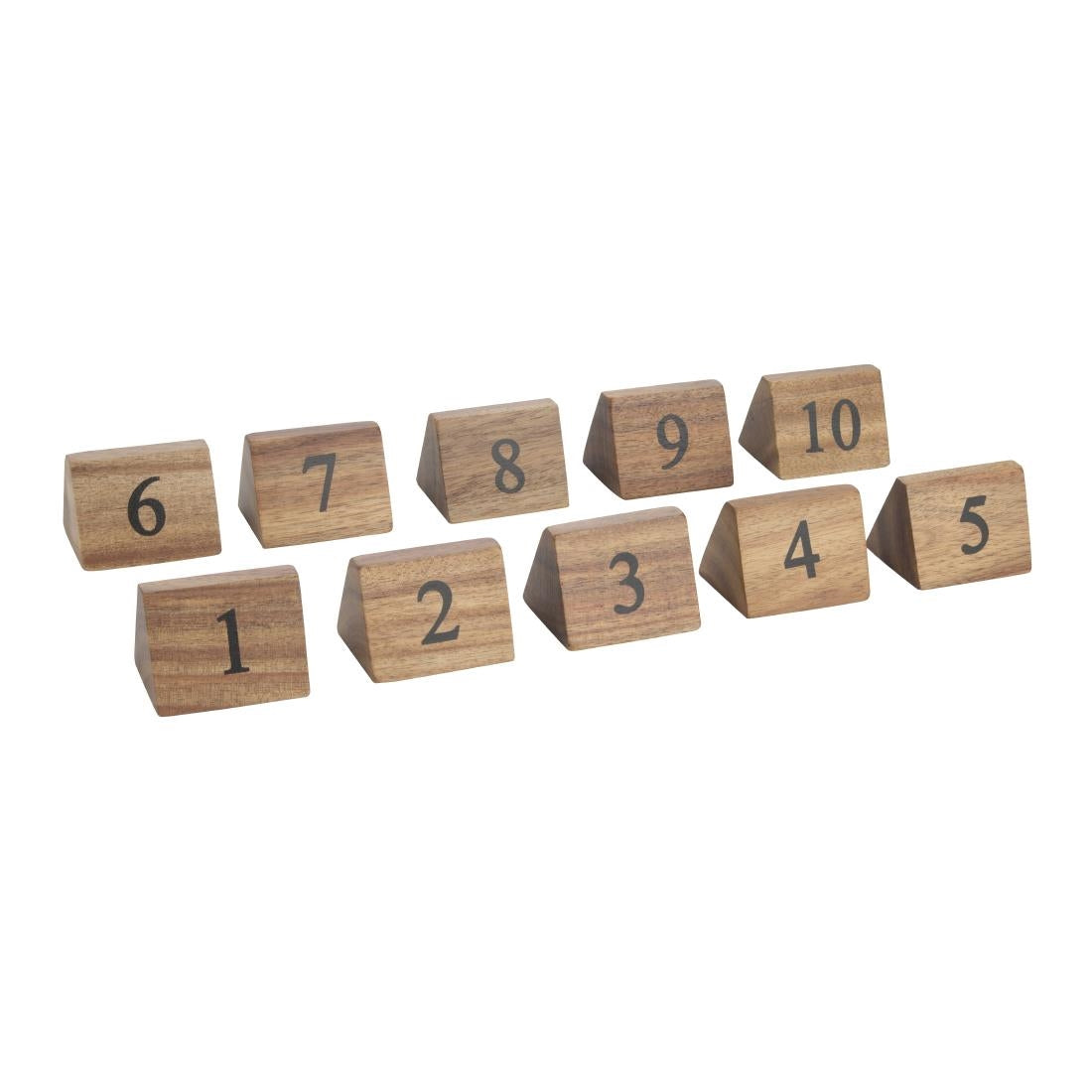 Acacia Table Number Signs Numbers (1-10) 11-20) and (21-30)