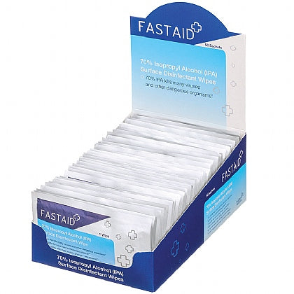 Disinfectant Alcohol Sachet Wipes (1x50)