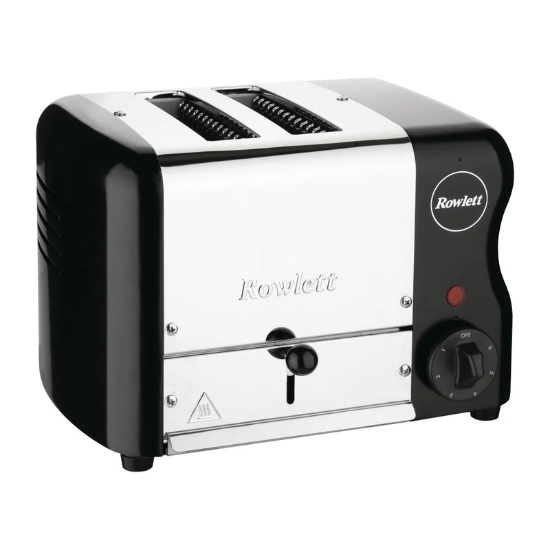 Rowlett Esprit 2 Slot Toaster Jet Black w/2 Additional Elements & Sandwich Cage