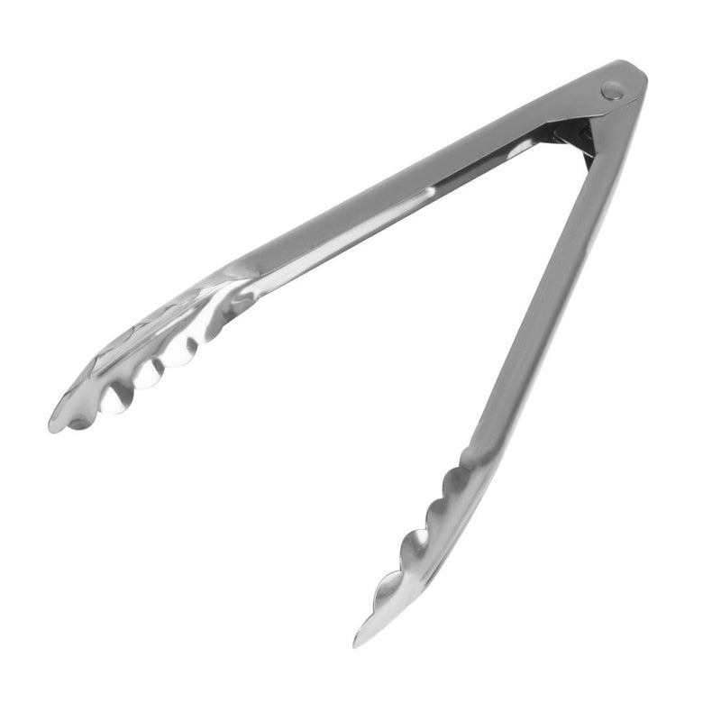 S/S Spring Loaded Catering Tongs 10"
