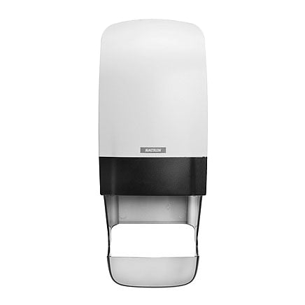 Katrin Inclusive System Toilet Dispenser With Core Catcher - White / Black