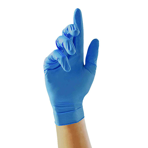 Blue Nitrile Powder Free Latex Gloves - (1x100) -various sizes
