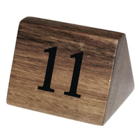 Acacia Table Number Signs Numbers (1-10) 11-20) and (21-30)