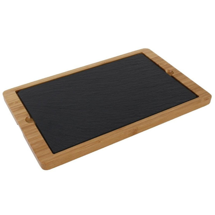 Olympia Smooth Edged Slate Platter 280 x 180mm (2)