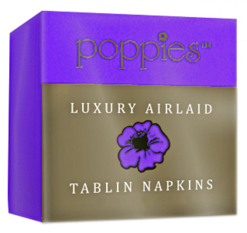 Poppies Europe Airlaid 40cm Napkins 500's (8 Fold)