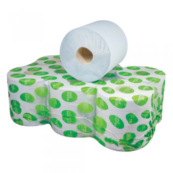 Centrefeed Rolls 2 Ply / 1 Ply in Blue or White (6)