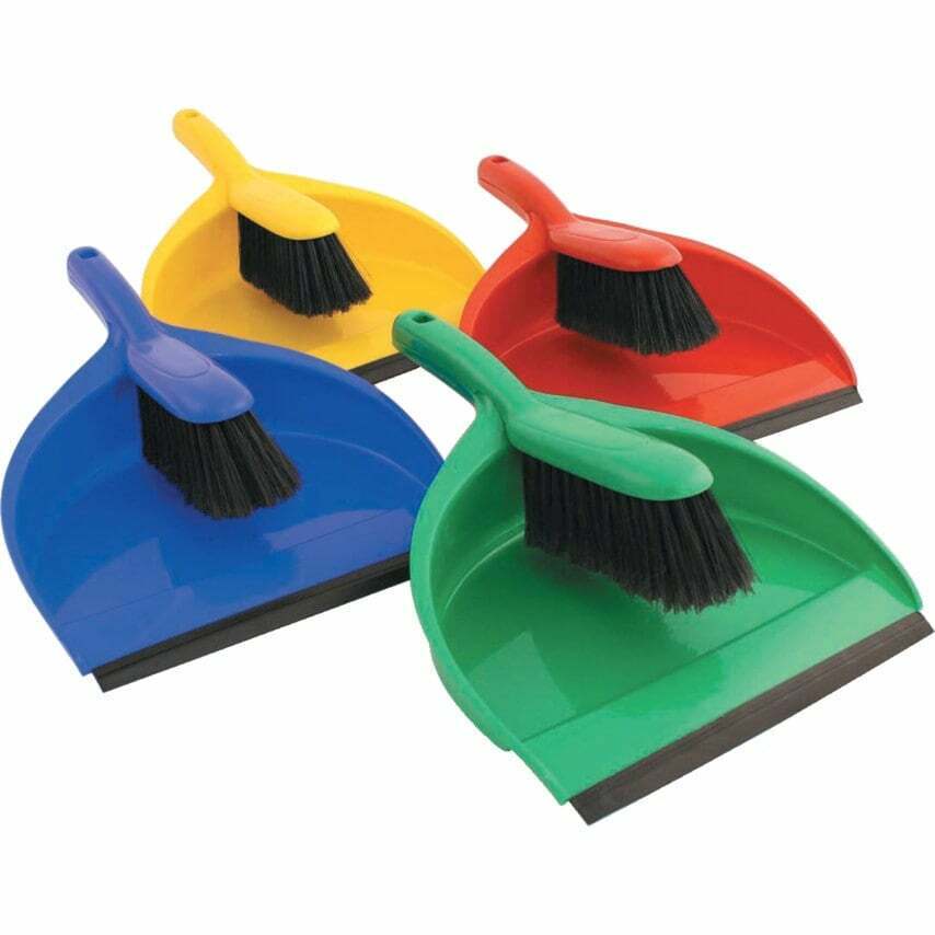 Jantex Soft Dustpan and Brush Set (4 colours available)