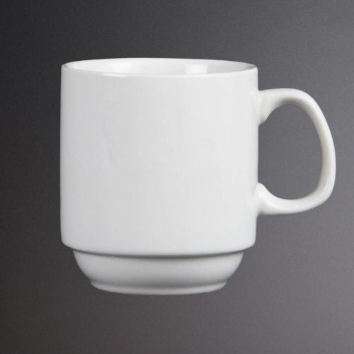 Olympia Whiteware Stacking Mugs 10oz 285ml CB461