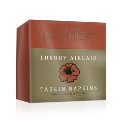 Poppies Europe Airlaid 40cm Napkins 500's (8 Fold)